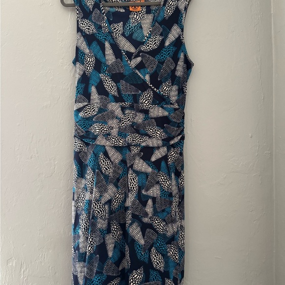 Tory Burch Blue And White Dress Tory Burch Vestido De Malha Polo T Monogram  Light Blue